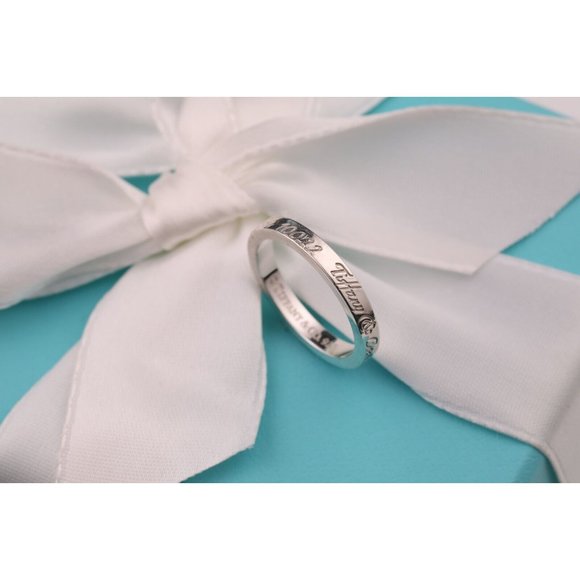 Tiffany & Co. Jewelry - Tiffany & Co. 925 Sterling Silver Notes 727 Fifth Avenue New York Ring 6.25